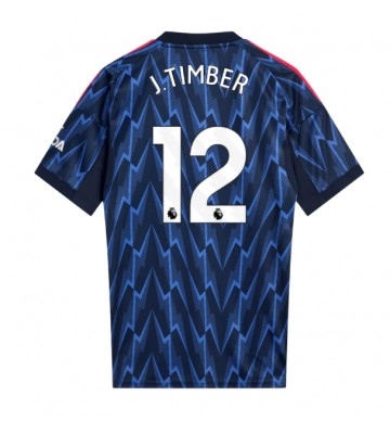 Arsenal Jurrien Timber #12 Udebanetrøje 2025-26 Kortærmet